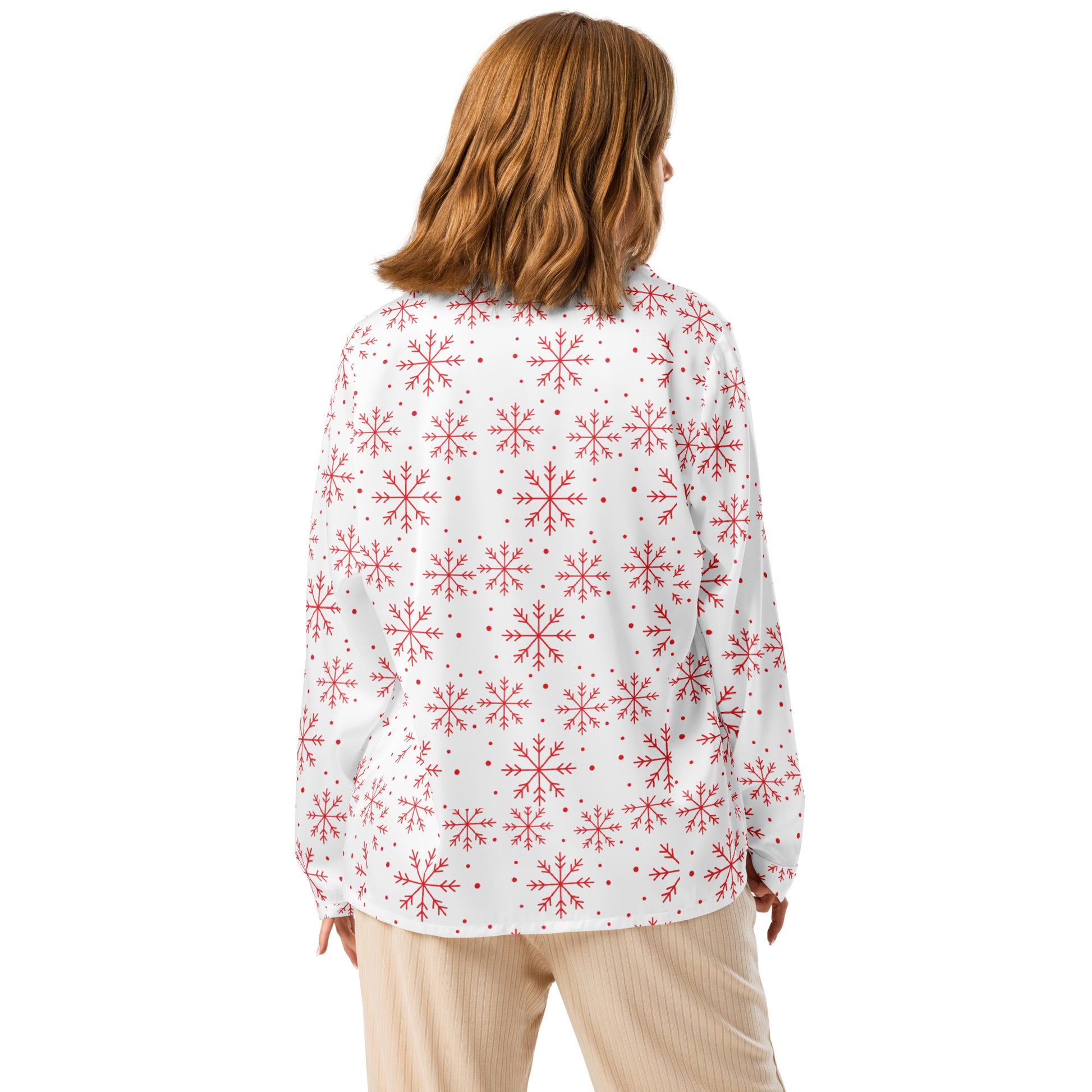 Women’s long sleeve pajama top - Perfect for Christmas