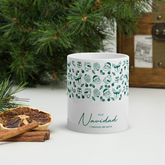 Green Mug Feliz Navidad - Perfect for Christmas