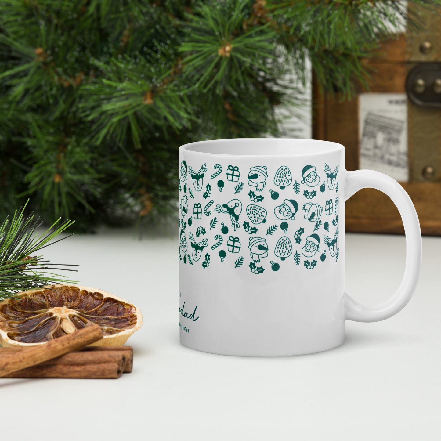 Green Mug Feliz Navidad - Perfect for Christmas