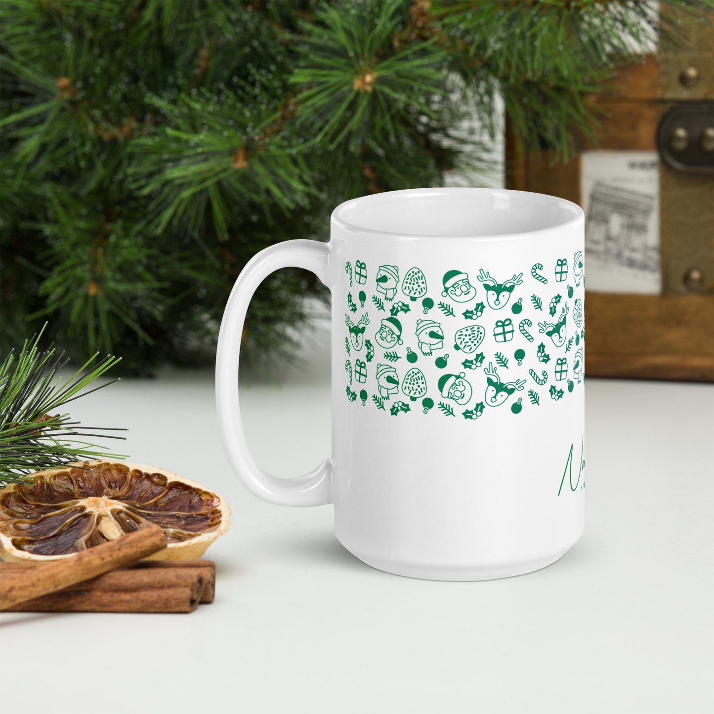 Green Mug Feliz Navidad - Perfect for Christmas