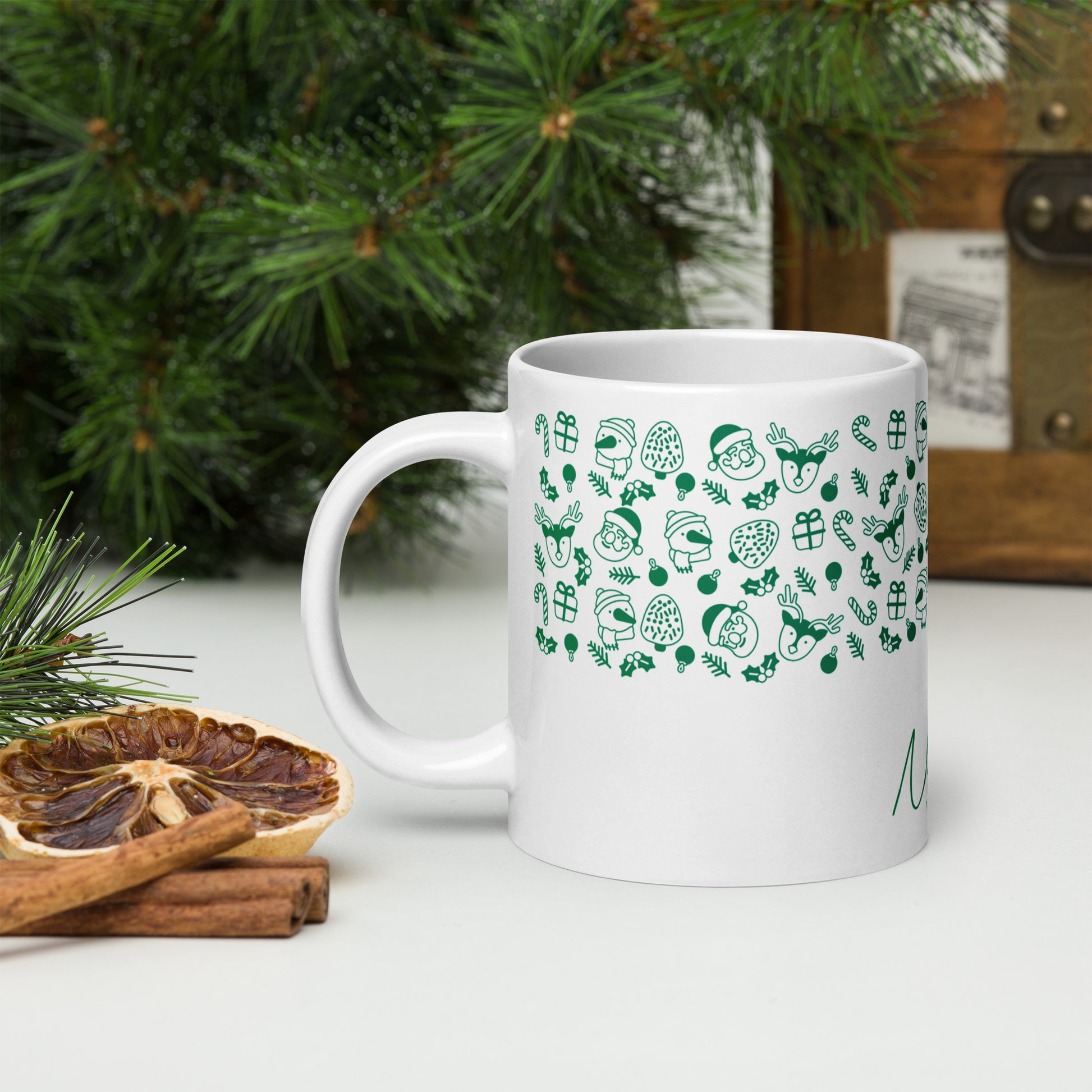 Green Mug Feliz Navidad - Perfect for Christmas