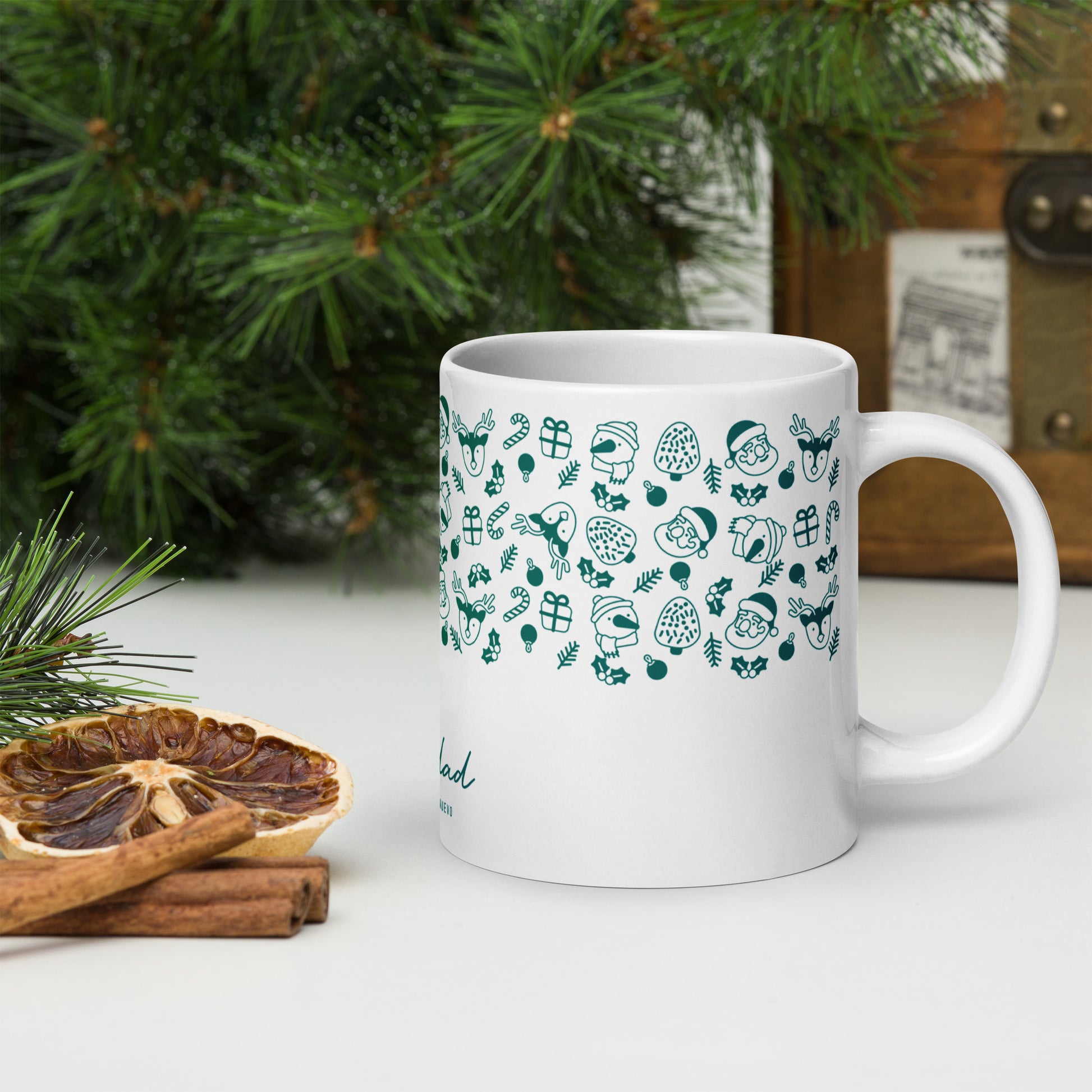 Green Mug Feliz Navidad - Perfect for Christmas